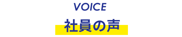 社員の声